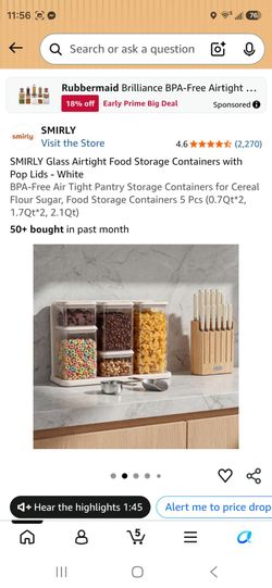 brand new 13 piece air tight food storage containers