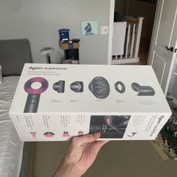 Brand New Dyson Supersonic Hair Dryer - Iron/Fuchsia - Sealed Box - Fast Shipping