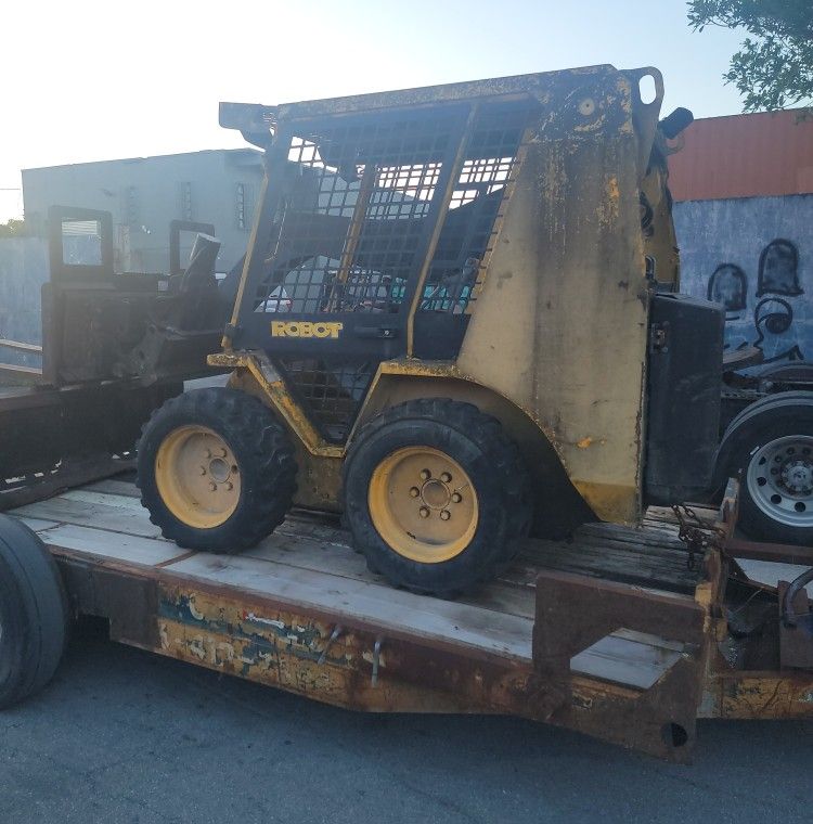 Robot Bobcat Skid Steer with Heavy Equipment Trailer Bill of Sale "Must Sell Today" $4499. obo