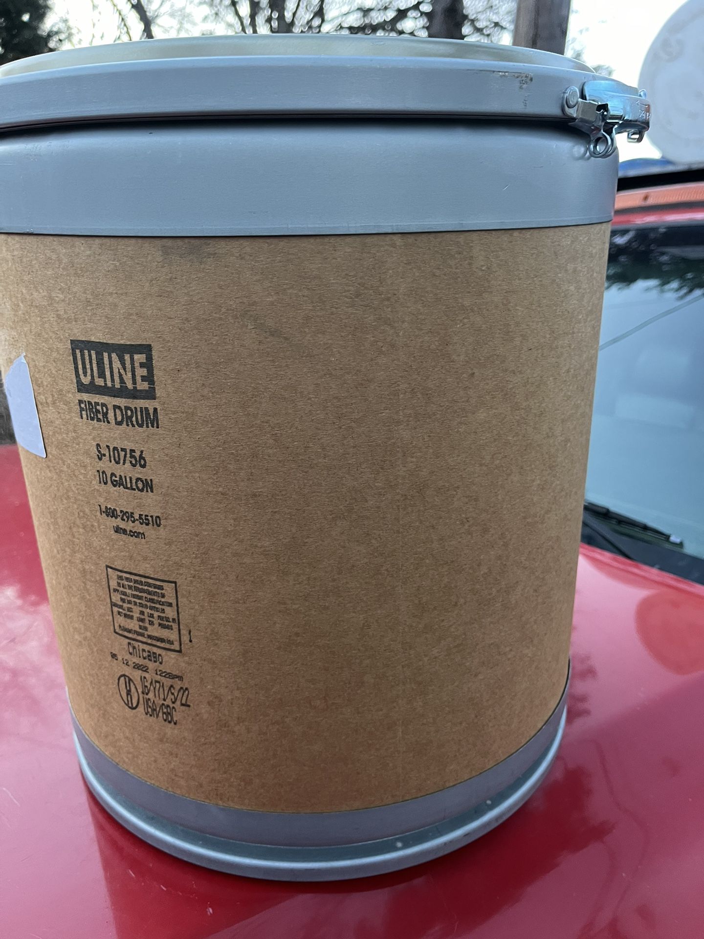 10 Gallon Fibers Drum