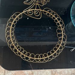 Gold Metal Angel Decor