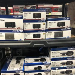 Alpine Speakers And Amps On Sale Today! 