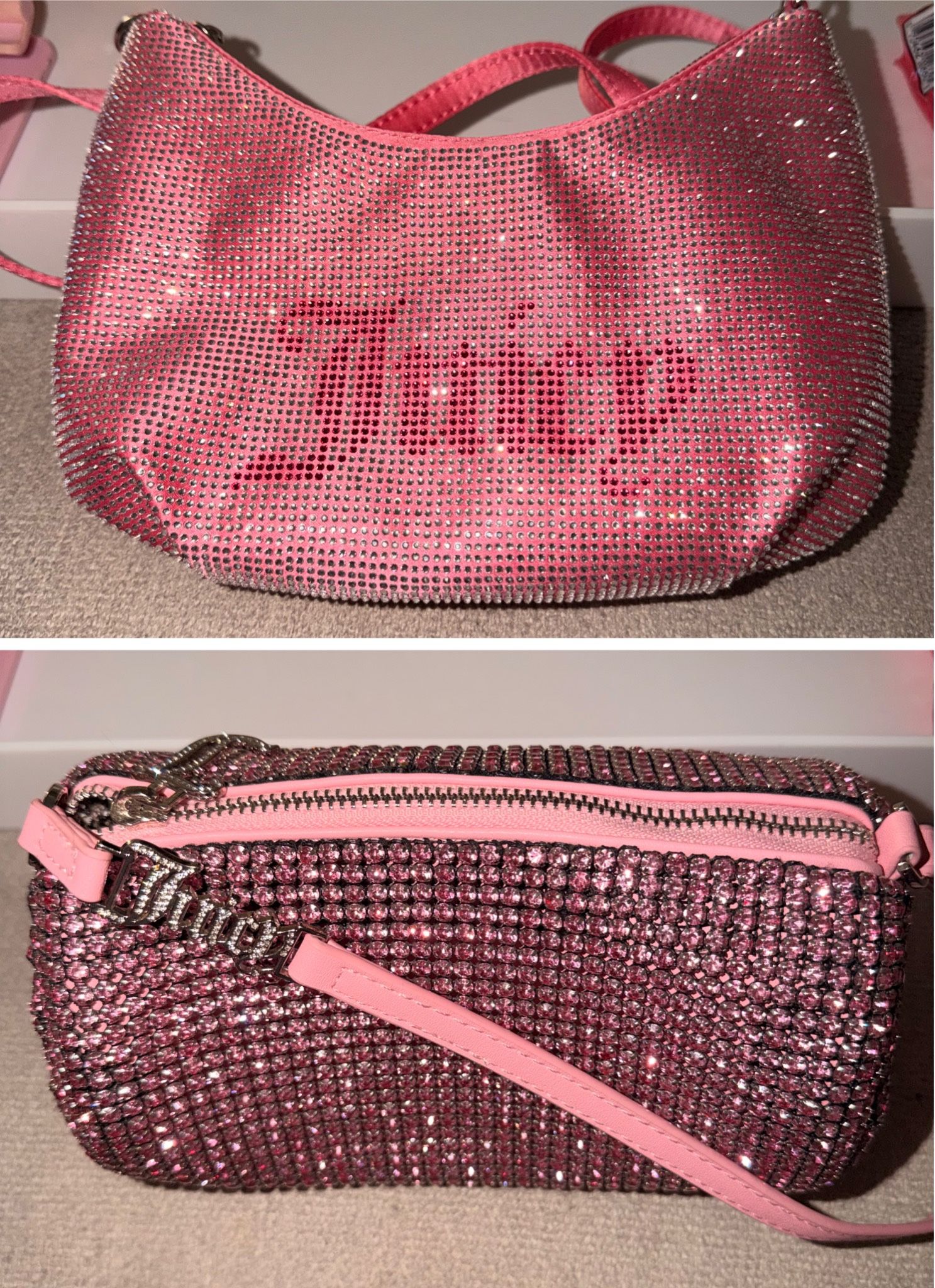 Juicy Couture pink rhinestone UK bags!