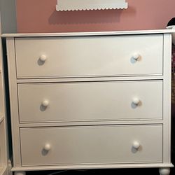 White Wood Nursery Dresser | White Wood Kids Dresser