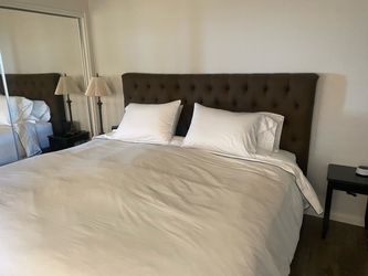 King bed frame restoration hardware