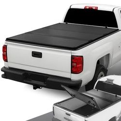 LA Zona Auto Parts 8 feet Tri Fold Hard Tonneau Cover Tapa Cubierto Dura Para Troca de Caja Larga  8 pies