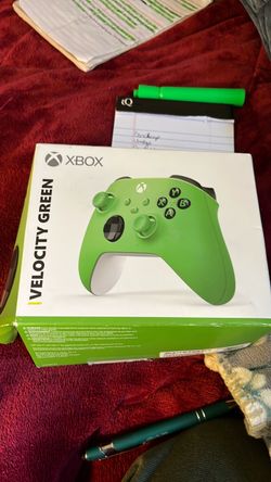 X Box Velocity Green Wireless Controller model 1914