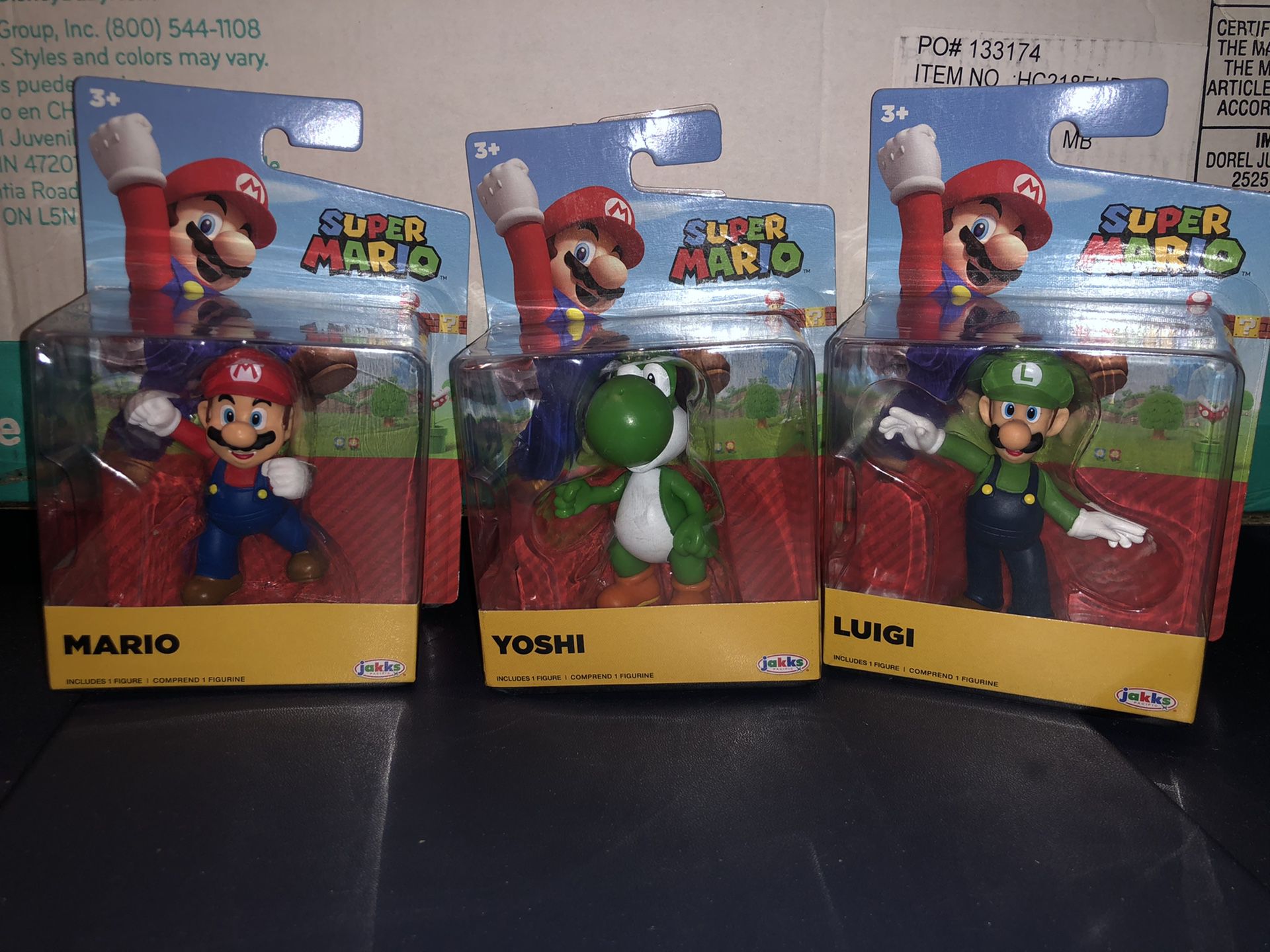 Mario, Luigi, Yoshi figure lot