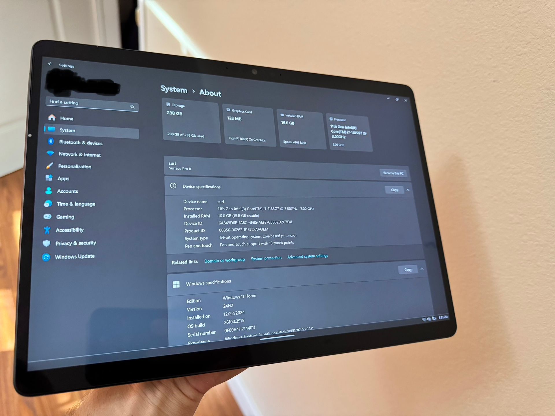 Surface 8 Pro i7