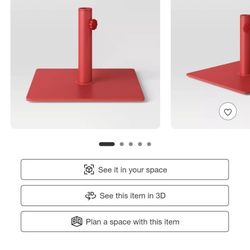 25lbs Steel Square Outdoor Patio Market Umbrella Bases - Room Essentials™