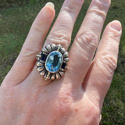 Lagos Blue Topaz Cocktail Ring