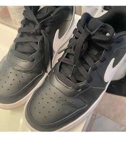 Big Kids Nike Court Borough Low 2 - Black/white