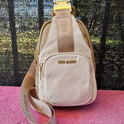 Steve Madden Women’s Girl's Crossbody Purse Bag Small Backpack - Vanilla