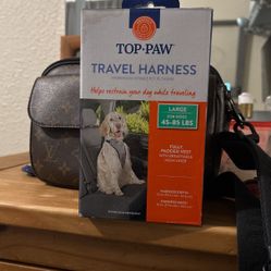 TOP-PAW TRAVEL HARNESS/DOG SEATBELT 