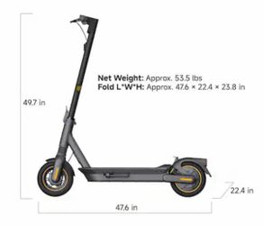 Folding Electric Scooter with Gold Accent Wheels