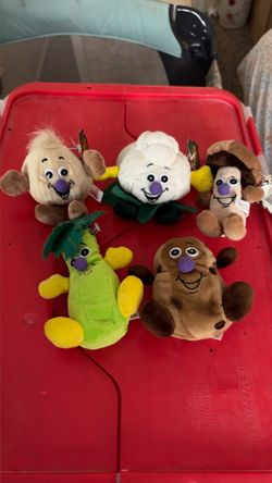 Food Character Plush Stuffed Toys Set of 5
