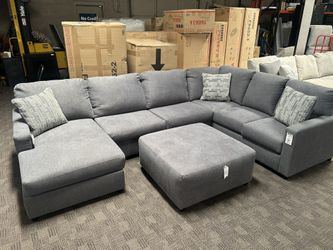 Large Gray Sectional 