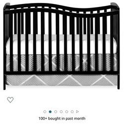 Dream On Me 5 In 1 Convertible Crib Black 