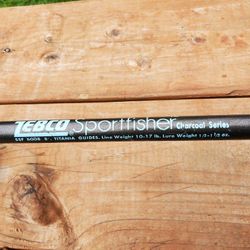 Zebco Sportfisher 8'0" Spinning Fishing Rod.