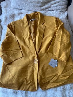Kasper Woman Mustard Yellow Blazer