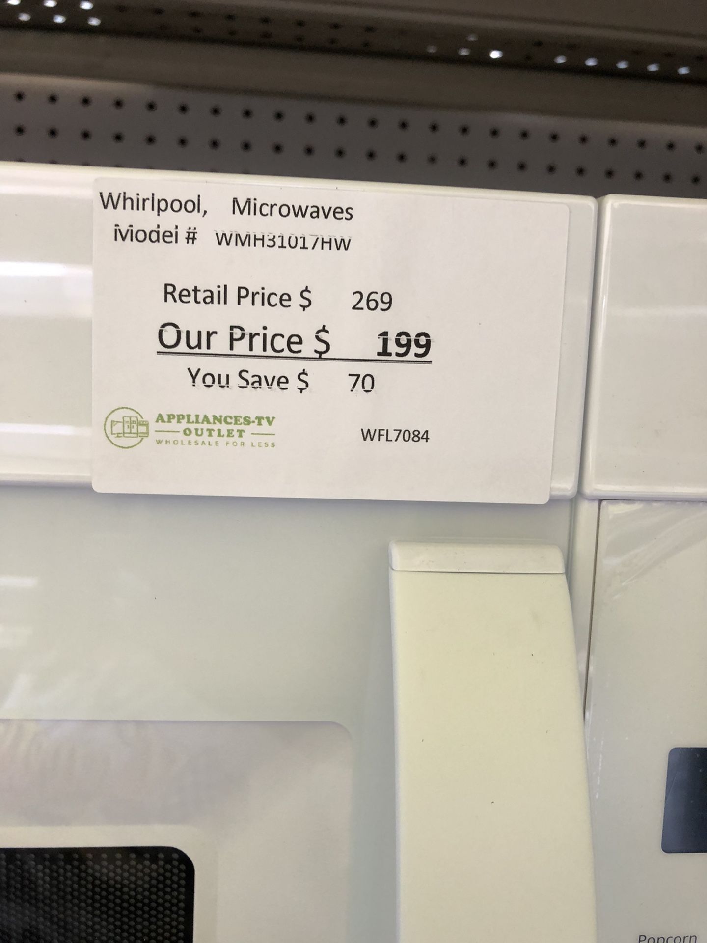 Whirlpool Over The Range Microwave