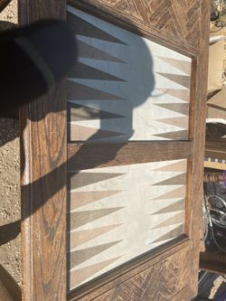 Antique wooden game table