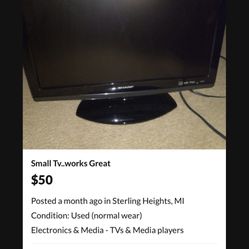 Small Tv Works Great 