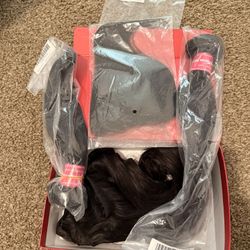 Virgin Human Hair Bundles + Closure (Straight)