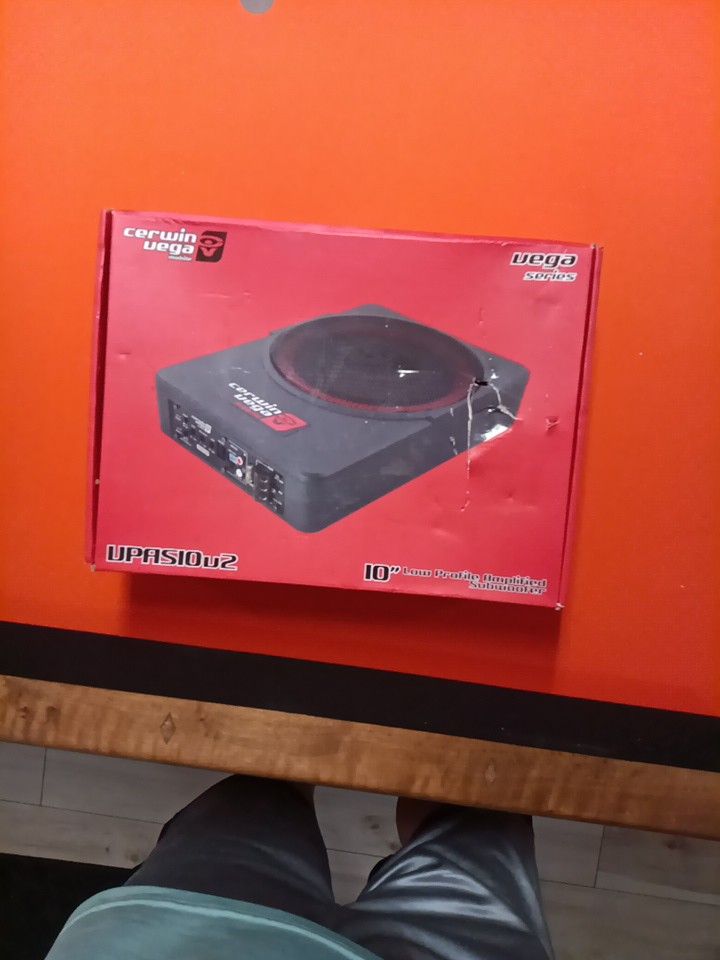 Brand New Cerwin Vega 10-in Low Profile Amplifier Subwoofer