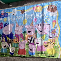 Peppa Pig happy Birthday Banner