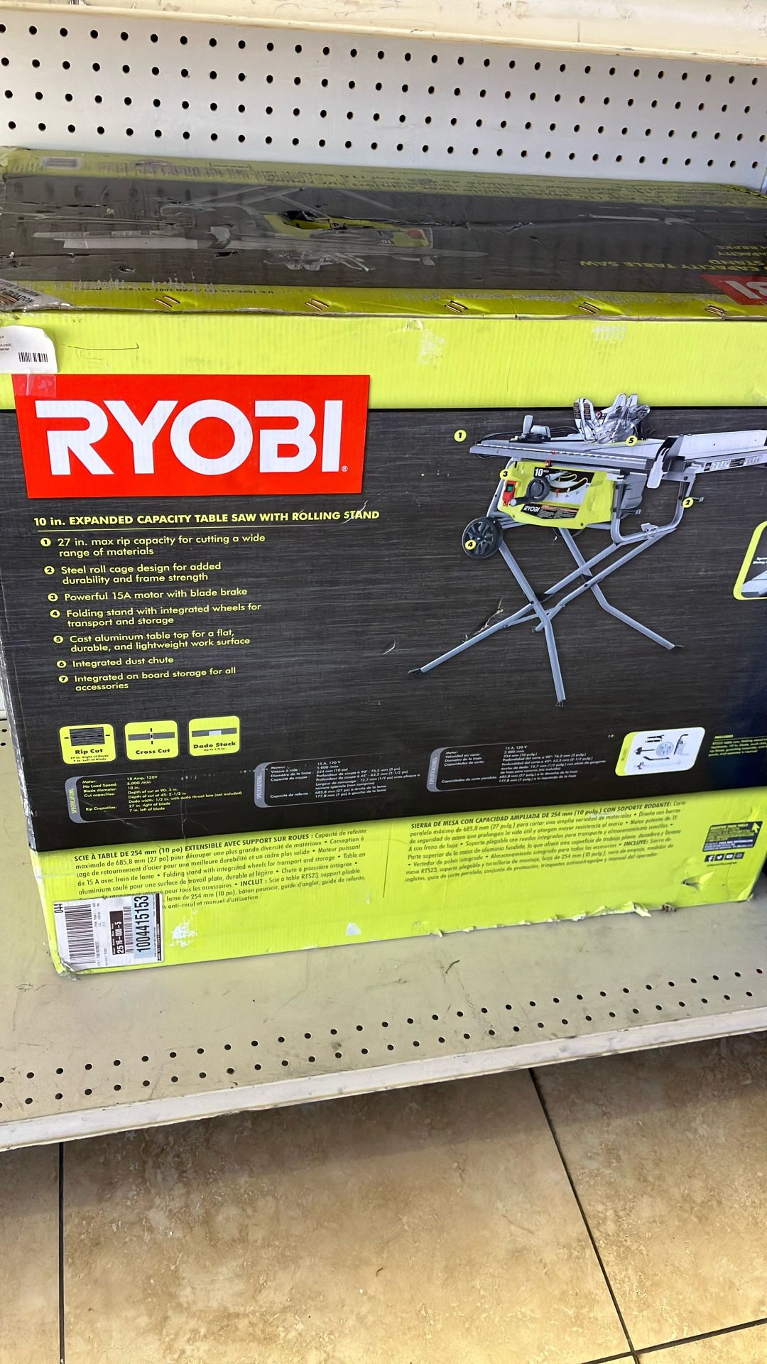 Ryobi Table Saw #i-7645 MJ