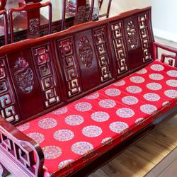 Chinese Oriental Rosewood Furniture Long Lounge Bench