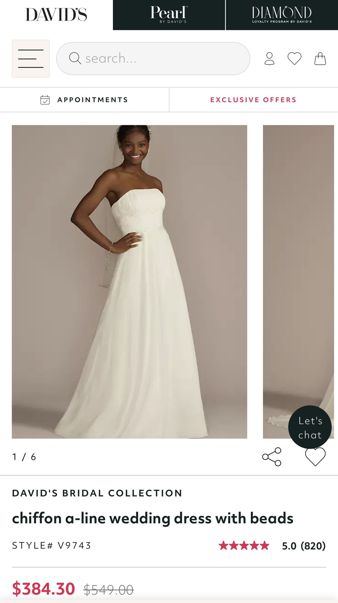 Strapless A-line Ivory Wedding Dress Size 10