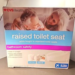 NEW CVS Health Raised Toilet Seat