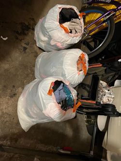 3 bags of clothing