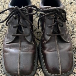 Skechers Leather Brown Shoes 10.5 Men’s Wide