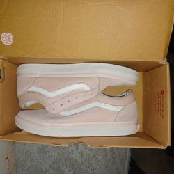 Pink And White Girls Vans Size 3