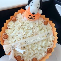Halloween Bouquet with Plushie