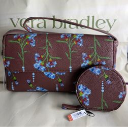 Vera Bradley Floral Wristlet and Coin Purse Set