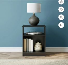 2 open shelf night stand