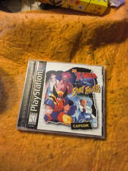 PlayStation 1 Xmen vs street fighter Original game cover case tested and works amazing.