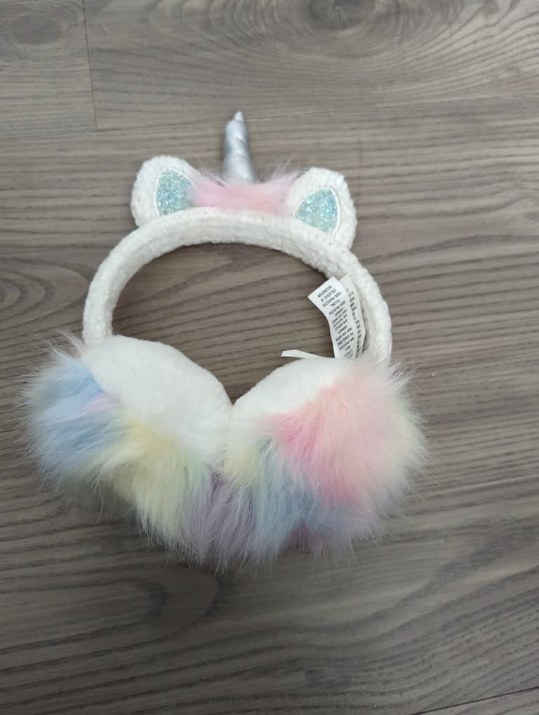 The children's place unicorn earmuffs girls one size 4 14 kids Children's Youth dress up costume