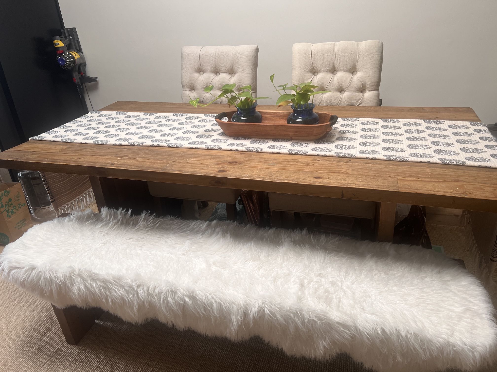 Farm Dining Table Solid Wood