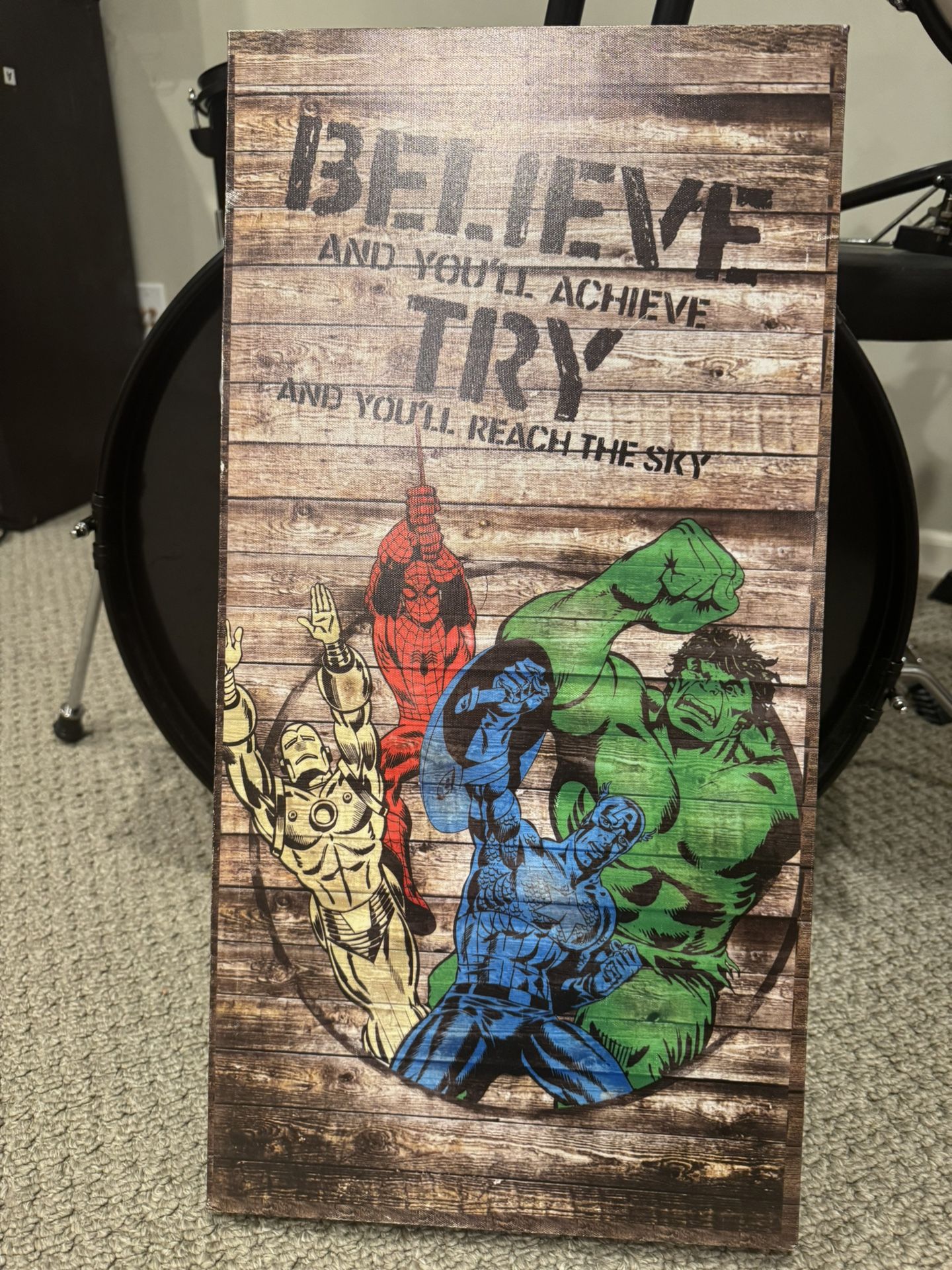 Four Marvel Canvas Posters