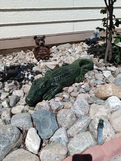 Alligator Statue For Garden Decorations