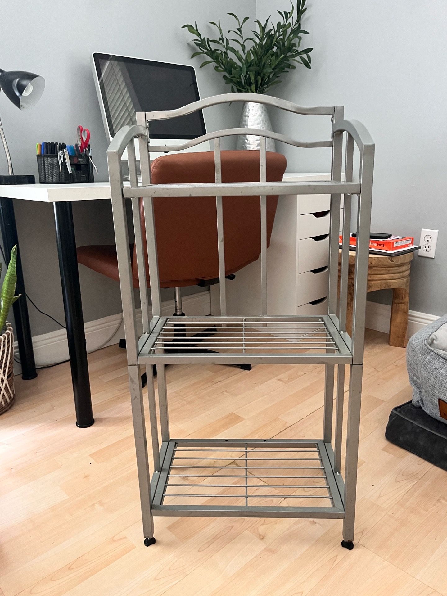 Tiered Metal Plant Stand or Bathroom Storage