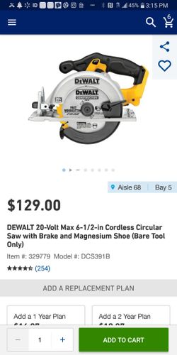 New dewalt circular saw cordless
