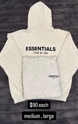light oat essential hoodie and sweats size medium, large