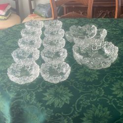 Mikasa Carmen Crystal Fruit/Salad Bowls & Serving Bowls