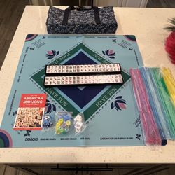 Brand New American Mahjong Game Set with Accessories 